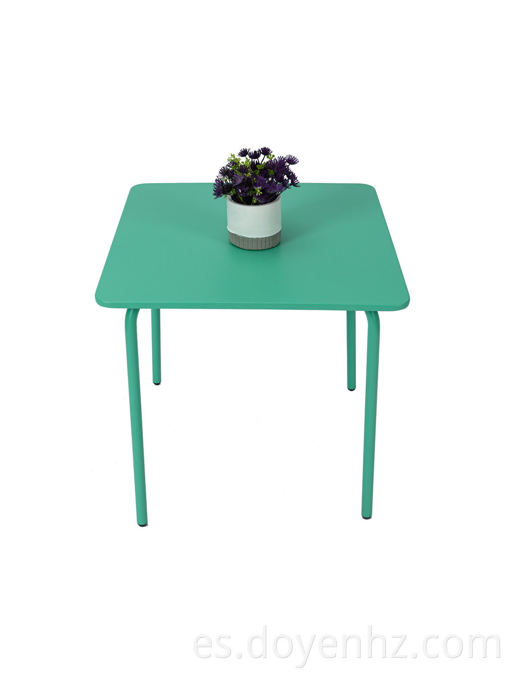 Metal Square Kids Table for Poolside